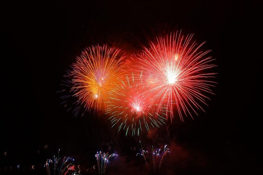 Lista de eventos y festejos con fuegos artificiales para el Cuatro de Julio