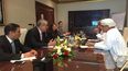 Los ministros de Petróleo de Venezuela, Eulogio Del Pino, y de Omán, Mohammed bin Hamad Al Rumhy