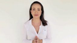 María Corina Machado en su mensaje de apoyo a Edmundo González Urrutia.&nbsp;
