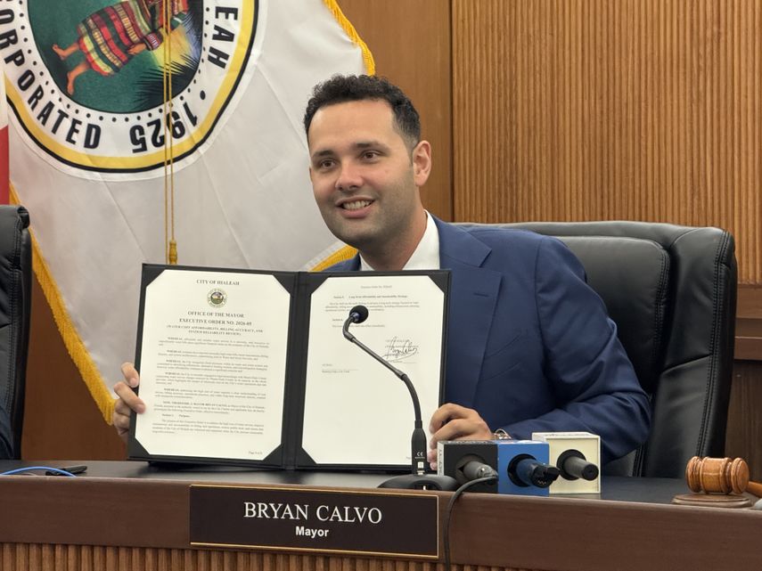 Bryan Calvo, alcalde de Hialeah.&nbsp;