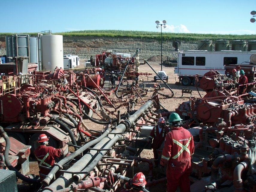 El fracking para extraer gas natural es muy común en varios estados de EEUU. (ARCHIVO)