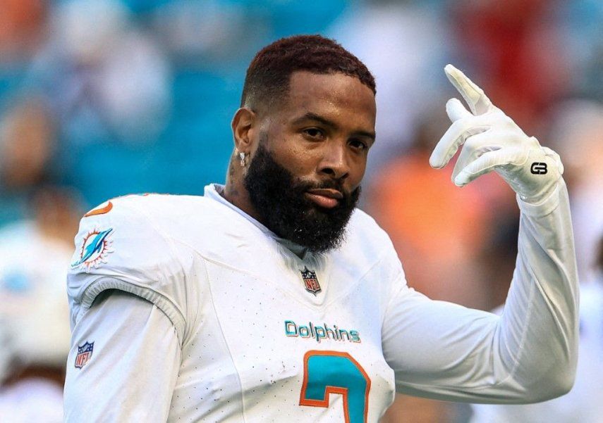 Odell Beckham Jr., exjugador de los Dolphins de Miami.