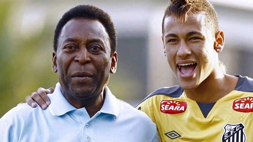 Pelé cuestionó las habilidades de Neymar en el remate de cabeza, (ARCHIVO)