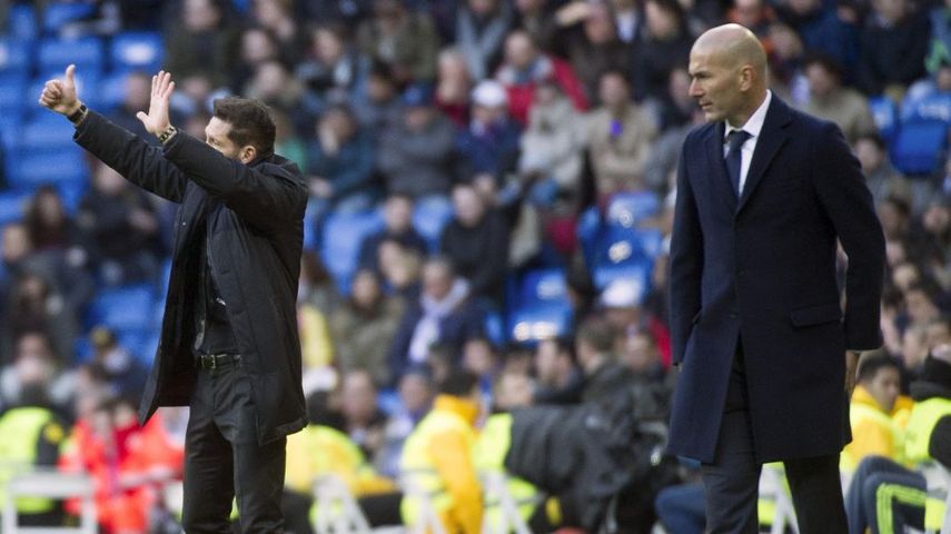 Simeone y Zidane se enfrentarán nuevamente el fin de semana por un partido de liga.