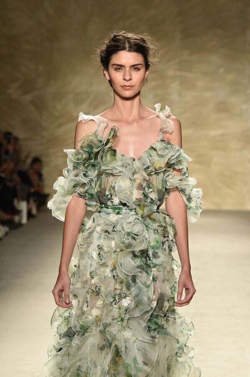 Los volantes y los hombros al desnudo también cobraron protagonismo.&nbsp;