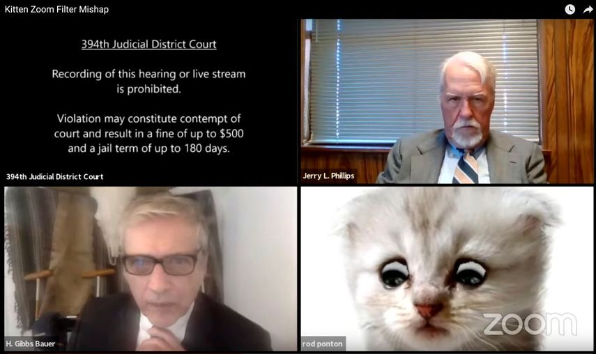 Imagen de video de la audiencia de la corte judicial distrital 394 de Texas.&nbsp;