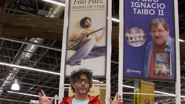 El músico argentino Fito Páez, en la Feria Internacional del Libro de Guadalajara, México.