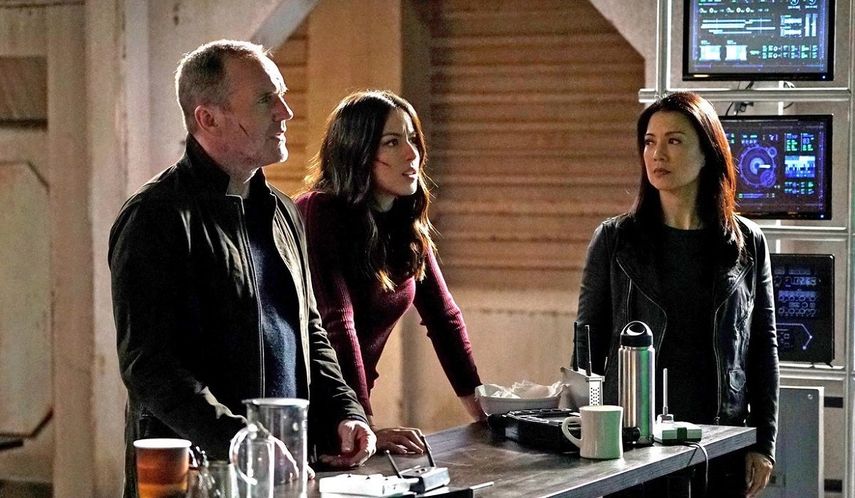 Escena de la serie Agents of S.H.I.E.L.D., producida por Marvel Television y transmitida por ABC.&nbsp;