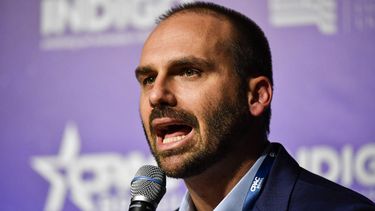 Eduardo Bolsonaro, hijo del presidente brasileño Jair Bolsonaro.