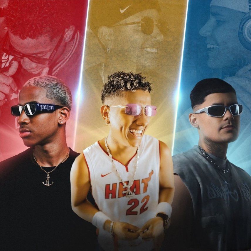 De izquierda a derecha, DFZM, Jombriel y Milo Bvgatti.