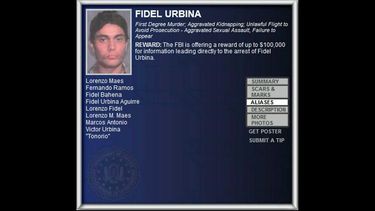 Ficha policial de Fidel Urbina&nbsp;