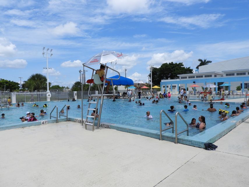 Una de las piscinas del parque Bucky Dent en Hialeah.&nbsp;