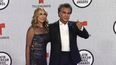 El Puma Jose Luis Rodríguez y su esposa, Carolina Pérez, llegan a la ceremonia de los Latin American Music Awards en el BB&T Center, el jueves 15 de abril de 2021 en Sunrise, Florida.&nbsp;