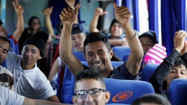 &nbsp;Ciudadanos venezolanos que viajan en autobús hasta la frontera ecuatoriana con Perú atraviesan Quito (Ecuador).&nbsp;