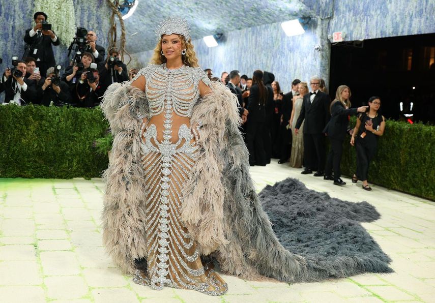 La cantante estadounidense Beyoncé llega a la Gala del Met de 2026, que celebra el Arte del Vestuario, en el Museo Metropolitano de Arte de Nueva York, el 4 de mayo de 2026.