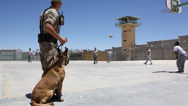 Vista parcial de una prisión.