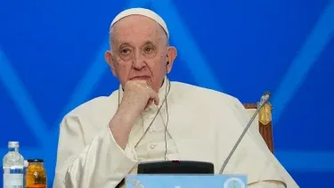 El papa Francisco asiste al 7mo. Congreso de Líderes de Religiones Mundiales y Tradicionales, el jueves 15 de septiembre de 2022, en Nursultán, Kazajistán.&nbsp;