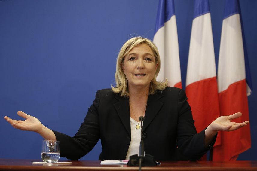 Marine Le Pen, del Frente Nacional, dijo antes de los comicios que votaría a Trump si fuera estadounidense
