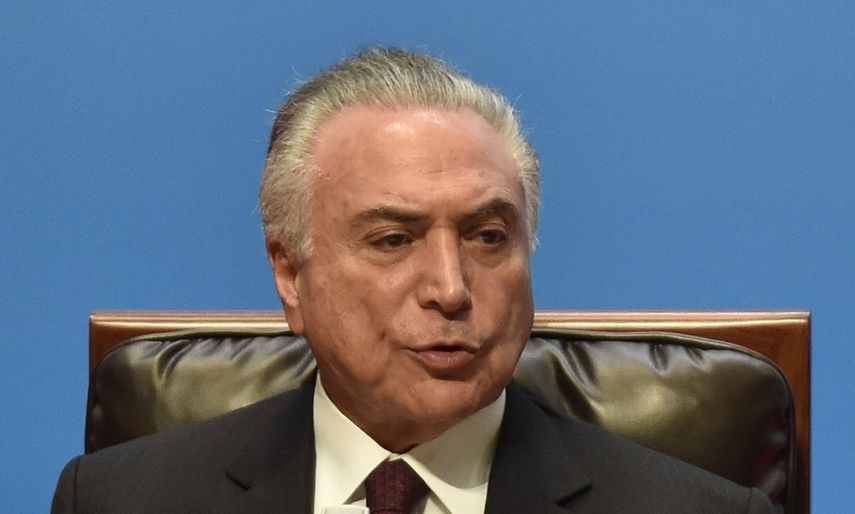 Michel Temer, presidente de Brasil.