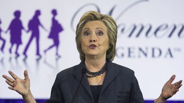 La candidata demócrata Hillary Clinton