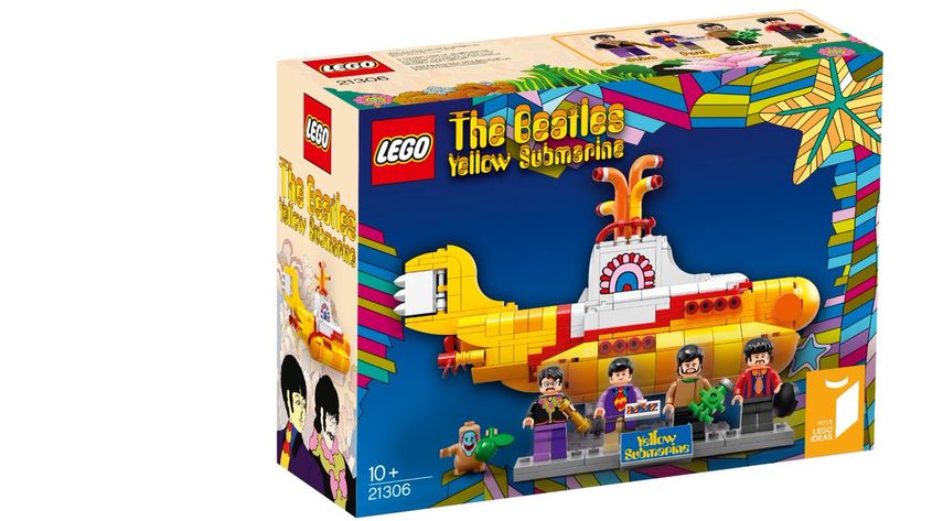 The Beatles y su submarino amarillo se convierten en figuritas de Lego