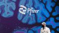 Logo de la farmacéutica estadounidense Pfizer.