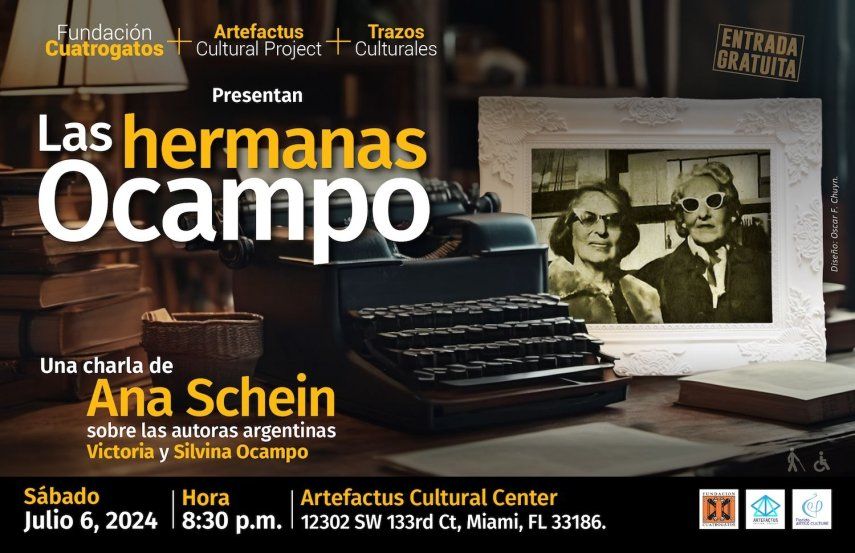 Charla “Las hermanas Ocampo” en Artefactus Cultural Center, Miami.&nbsp;