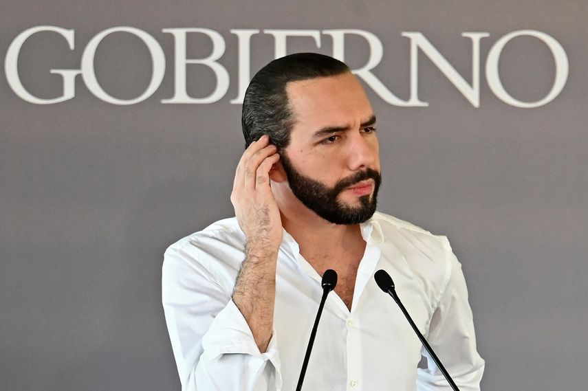 El presidente de El Salvador Nayib Bukele.