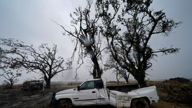 Da&ntilde;os causados por el hurac&aacute;n Laura vistos antes de la llegada de Delta, que se espera que toque tierra el 9 de octubre, en Cameron, Luisiana, el 8 de octubre de 2020.&nbsp;