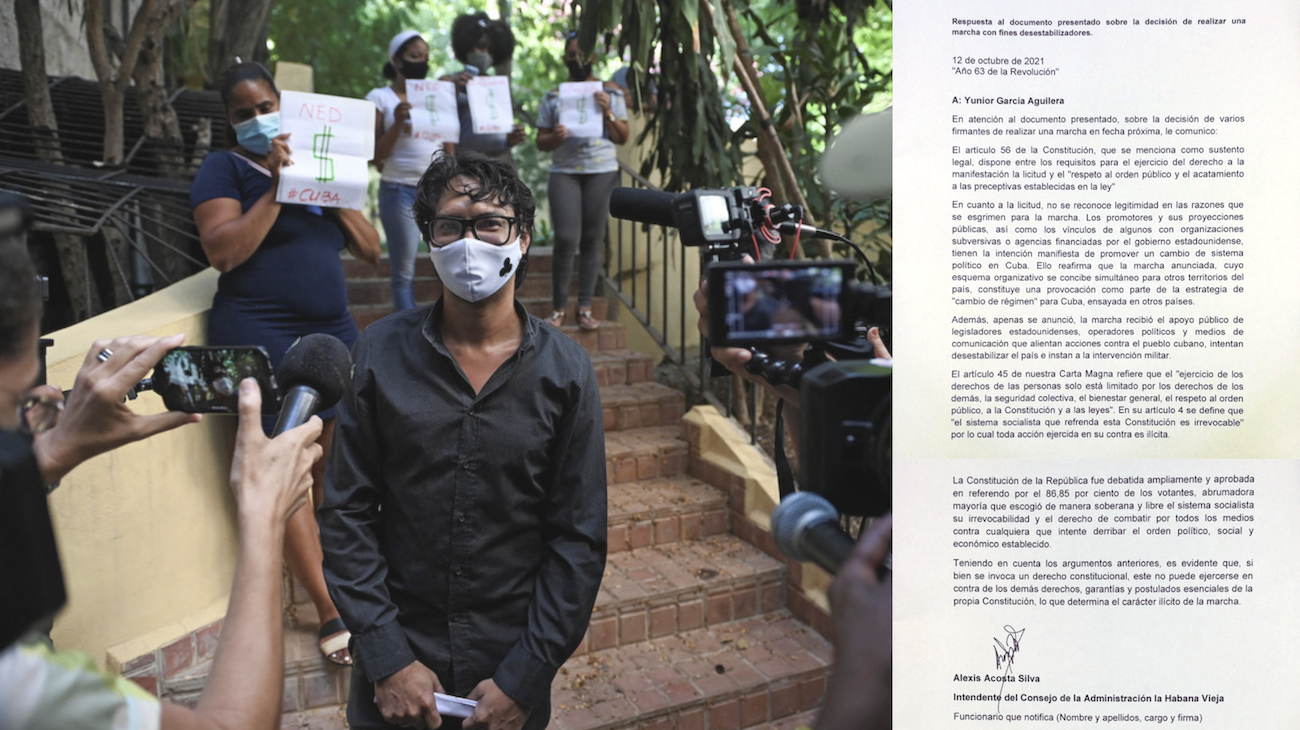 El régimen cubano publicó su respuesta a la Marcha Cívica por el Cambio para el 15 de noviembre de 2021. El régimen cubano publicó su respuesta a la Marcha Cívica por el Cambio para el 15 de noviembre de 2021.