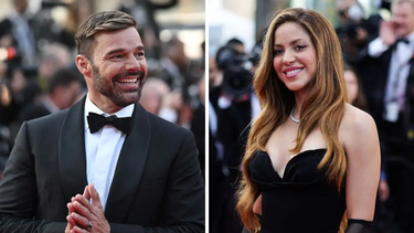 Montaje de imágenes de Ricky Martin y Shakira.&nbsp;
