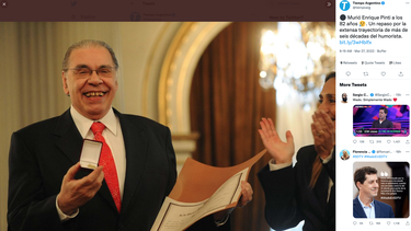 El actor y comediante argentino Enrique Pinti.&nbsp;