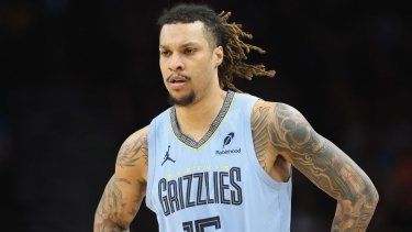 El jugador de los Grizzlies de Memphis, Brandon Clarke, durante un partido del equipo, el 11 de febrero de 2025.