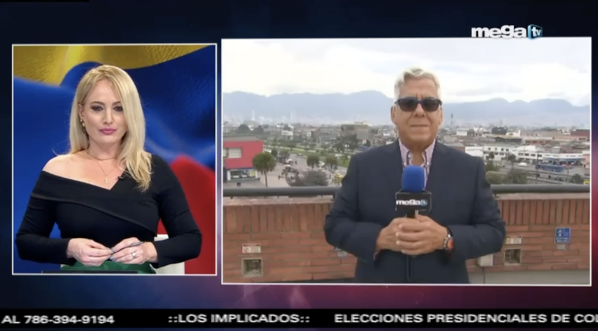 Reportaje de Mega TV sobre las elecciones en Colombia.&nbsp;