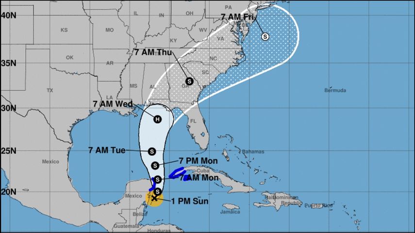 Se pronostica que el sistema podría convertirse en el huracán Michael el martes por la noche o el miércoles.