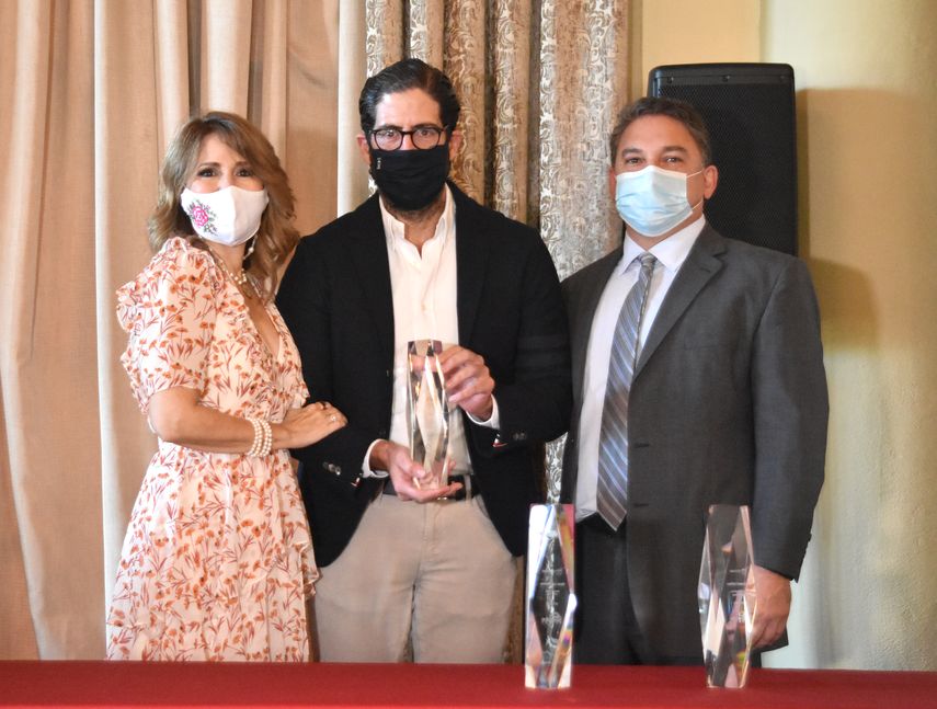 Liliam López, David Martín y Rolando Sánchez.