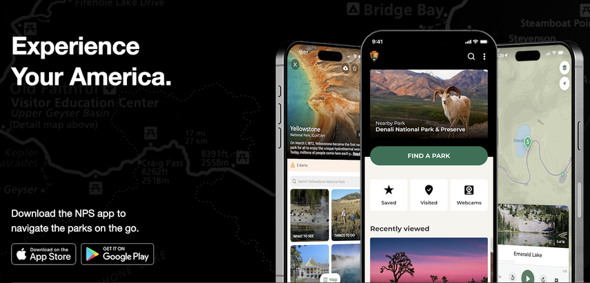 Página web de los Parques Nacionales de EEUU.