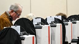 Imagen de votantes en Houston, Texas. Imagen de votantes en Houston, Texas.