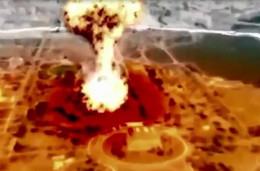 Corea del Norte simula en el video cómo sería la propagación de una onda nuclear (CAPTURA DE VIDEO)