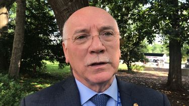 Eladio Loizaga, canciller paraguayo y presidente de la Asamblea General de la OEA.