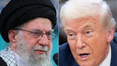 En la foto el supremo líder de Irán, el ayatolá Alí Jamenei y el presidente de Estados Unidos, Donald Trump.