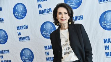 La modelo Dayle Haddon asiste al almuerzo de premios de marzo de la Asociación Mujeres por la Paz de la ONU en Nueva York el 10 de marzo de 2017.