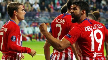 Diego Costa, delantero del Atlético de Madrid de la Liga Española.