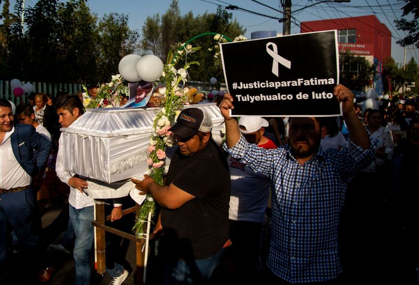 Funeral de la ni&ntilde;a F&aacute;tima.&nbsp;