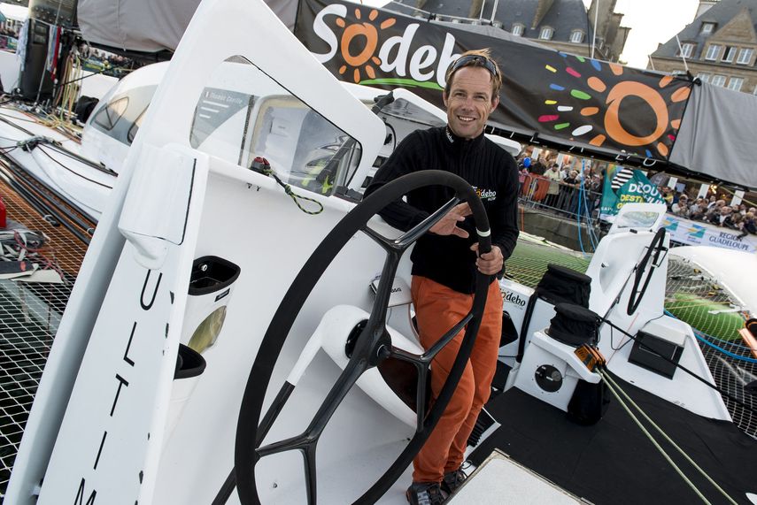 &nbsp;A bordo del Sodebo Ultim, Coville llegó al mismo lugar donde partió, Brest,&nbsp;