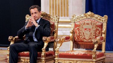 El entonces presidente francés Nicolas Sarkozy en París.
