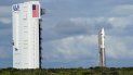 El cohete United Launch Alliance Atlas V con la sonda espacial Lucy en la plataforma de lanzamiento de la NASA en Cabo Cañaveral, Florida, el jueves 14 de octubre de 2021. El cohete United Launch Alliance Atlas V con la sonda espacial Lucy en la plataforma de lanzamiento de la NASA en Cabo Cañaveral, Florida, el jueves 14 de octubre de 2021.