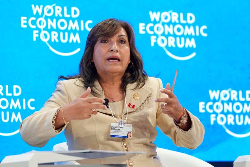 Dina Boluart, vicepresidenta de Perú.&nbsp;