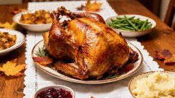 Imagen referencial de una mesa servida por la celebración de Acción de Gracias. Imagen referencial de una mesa servida por la celebración de Acción de Gracias.