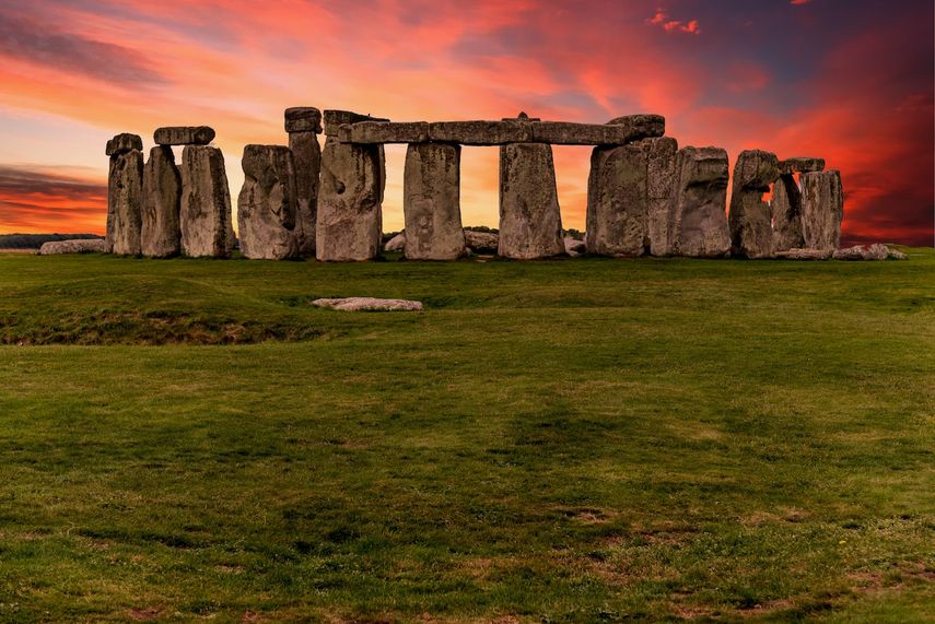 El círculo megalítico de Stonehenge, ubicado en Inglaterra.